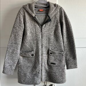 Merrell Heathered Gray Women's Knit Fleece Jacket